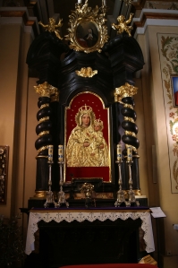Ołtarz Matki Boskiej Świątnickiej po renowacji w 2015 r.