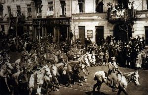 Świętowanie niepodległości w Warszawie w 1918 r.